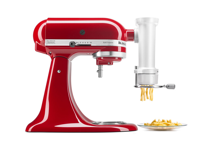 accesorio de batidora de pie con prensa para pasta gourmet
